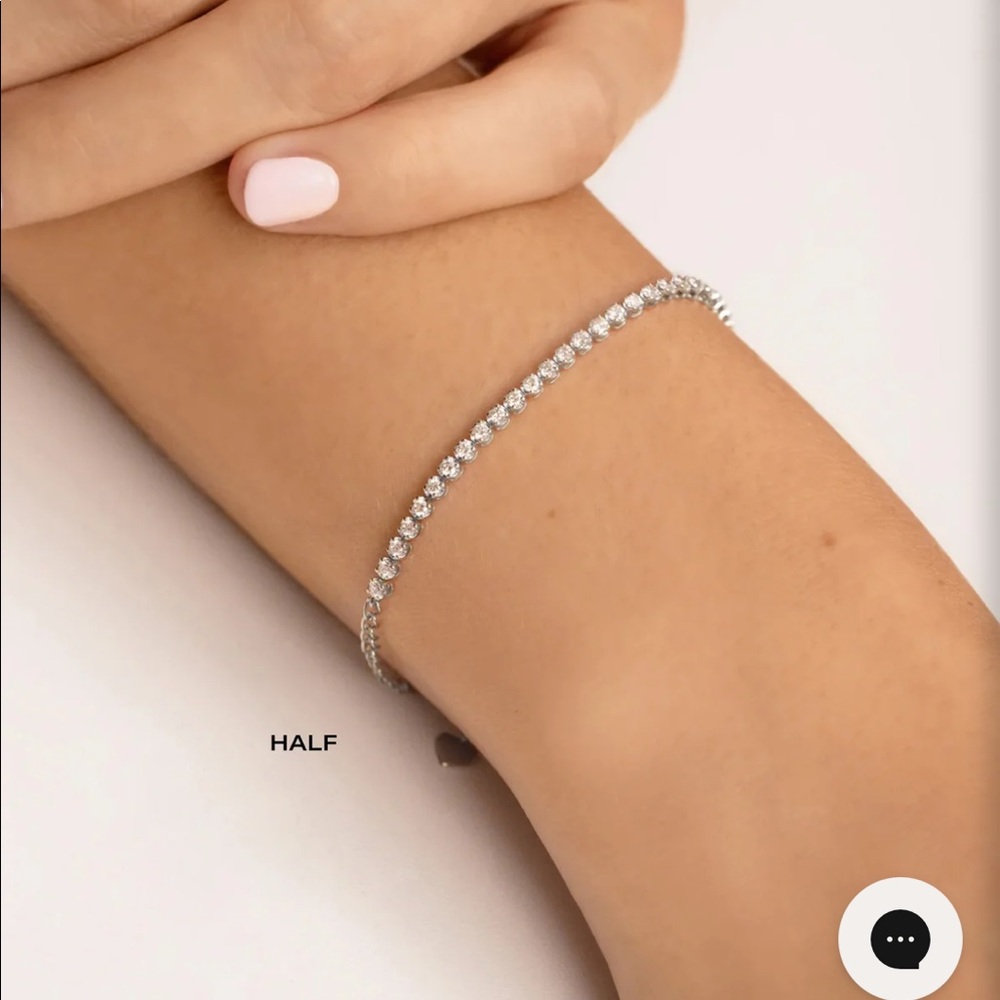 Ring concierge half tennis bracelet